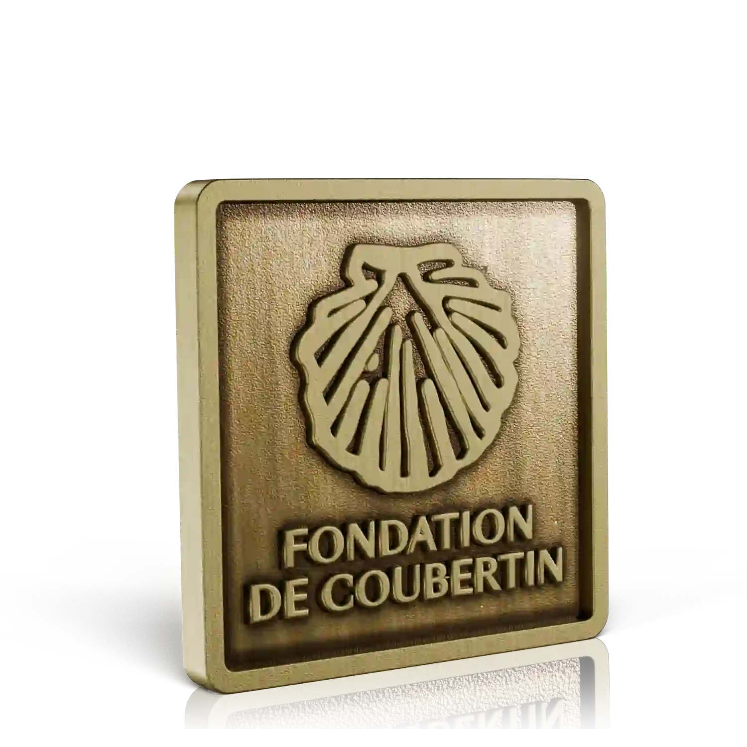 pins avec packaging fondation coubertin doré