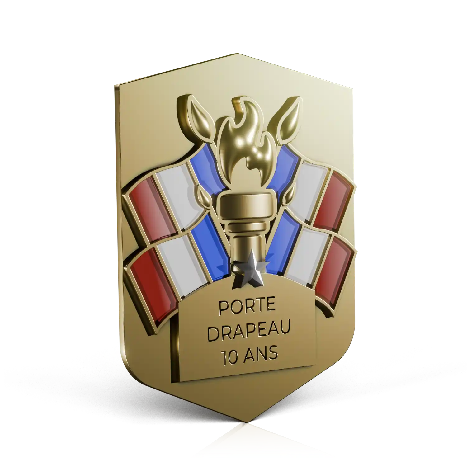 insigne porte-drapeau 10 ans