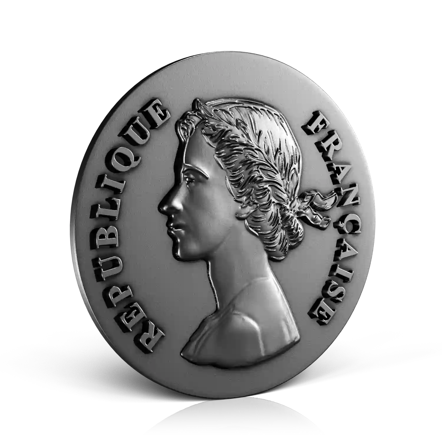 médaille république française argent recto