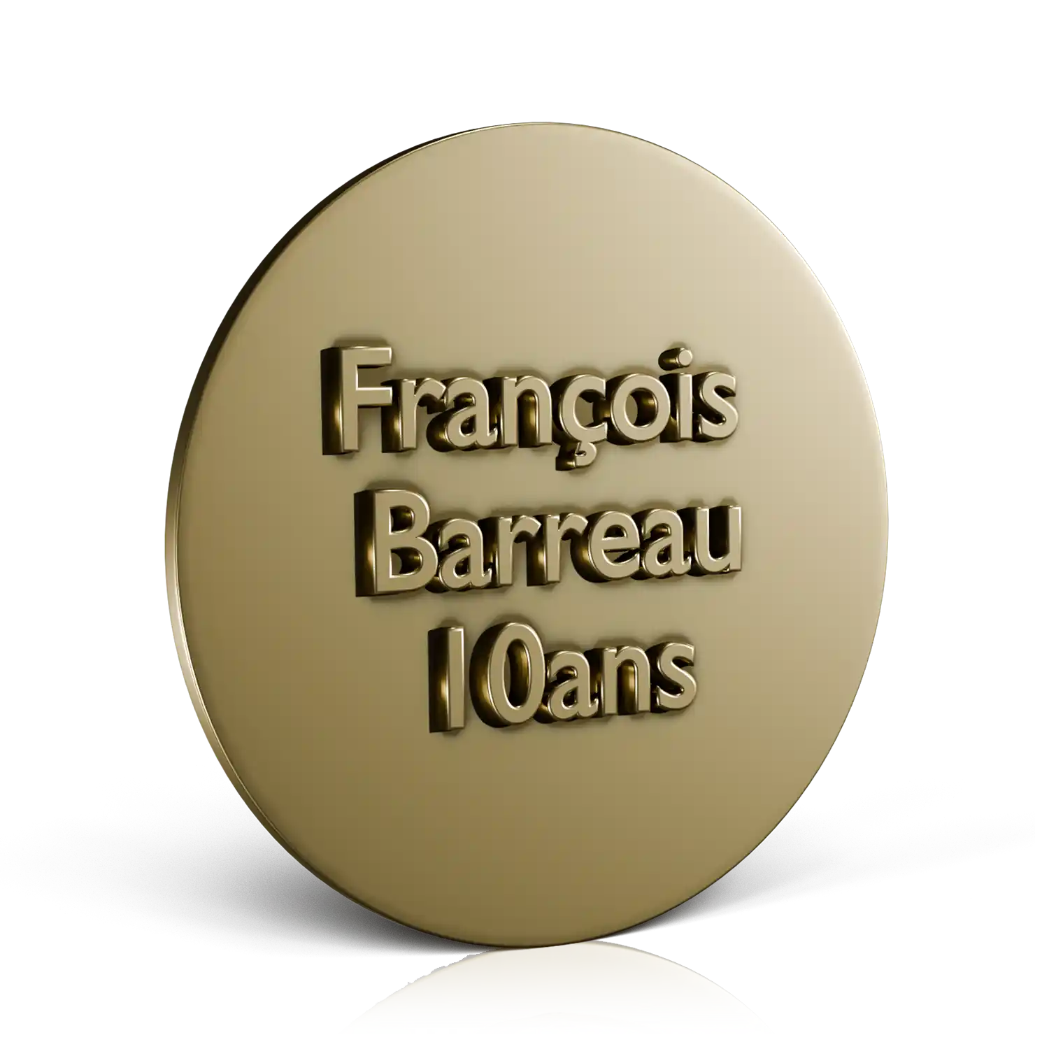 médaille république française or verso