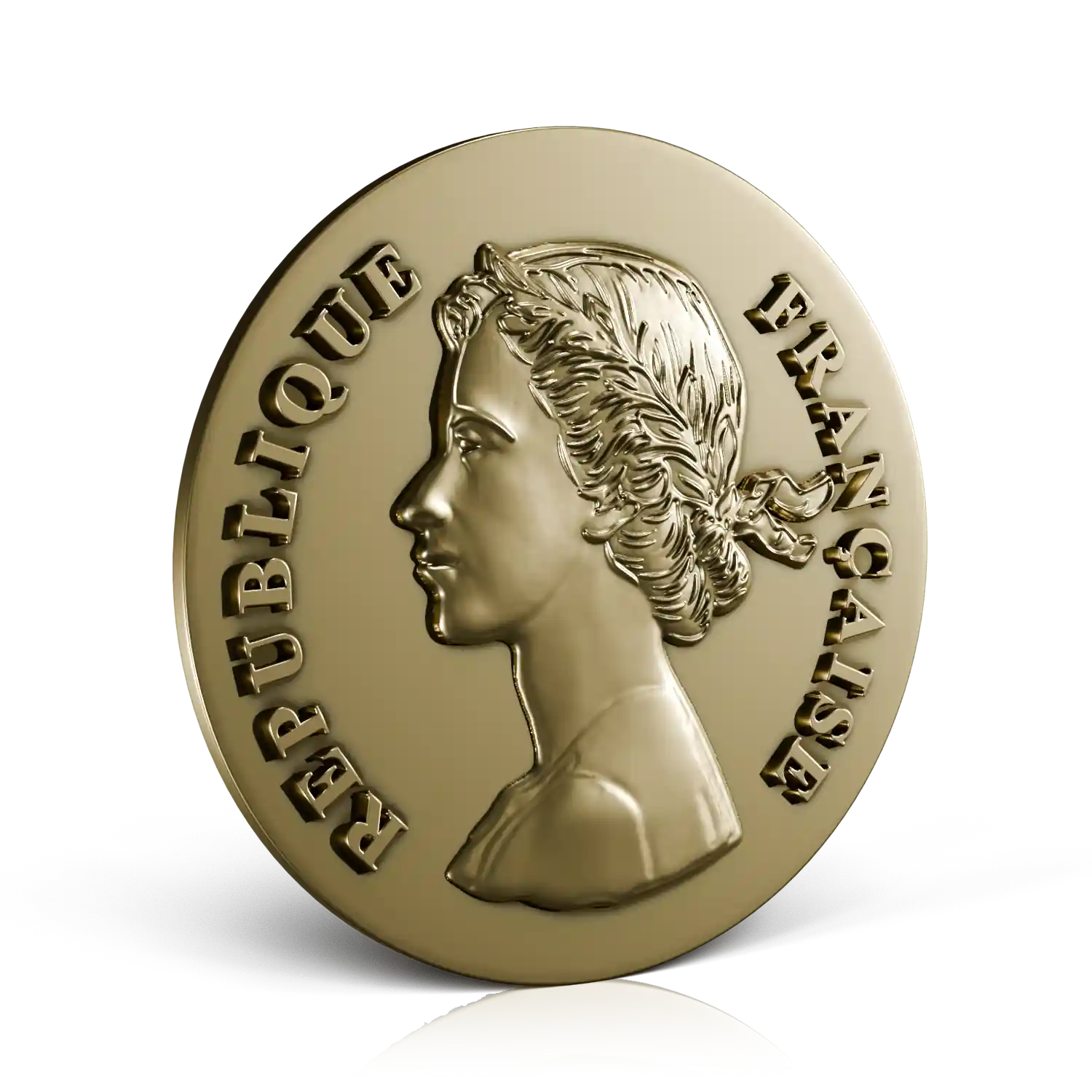 médaille république française or recto