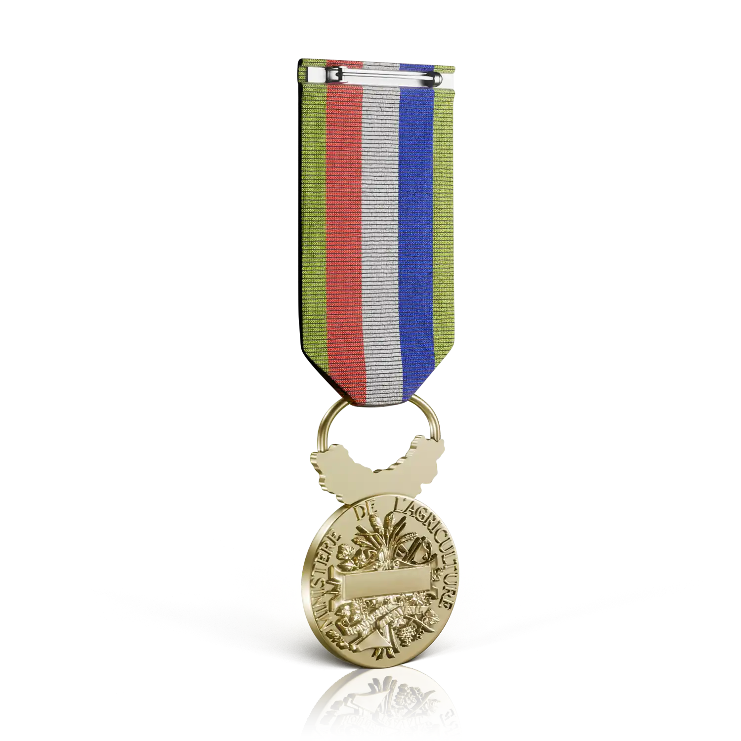 médaille du travail agricole échelon grand or verso