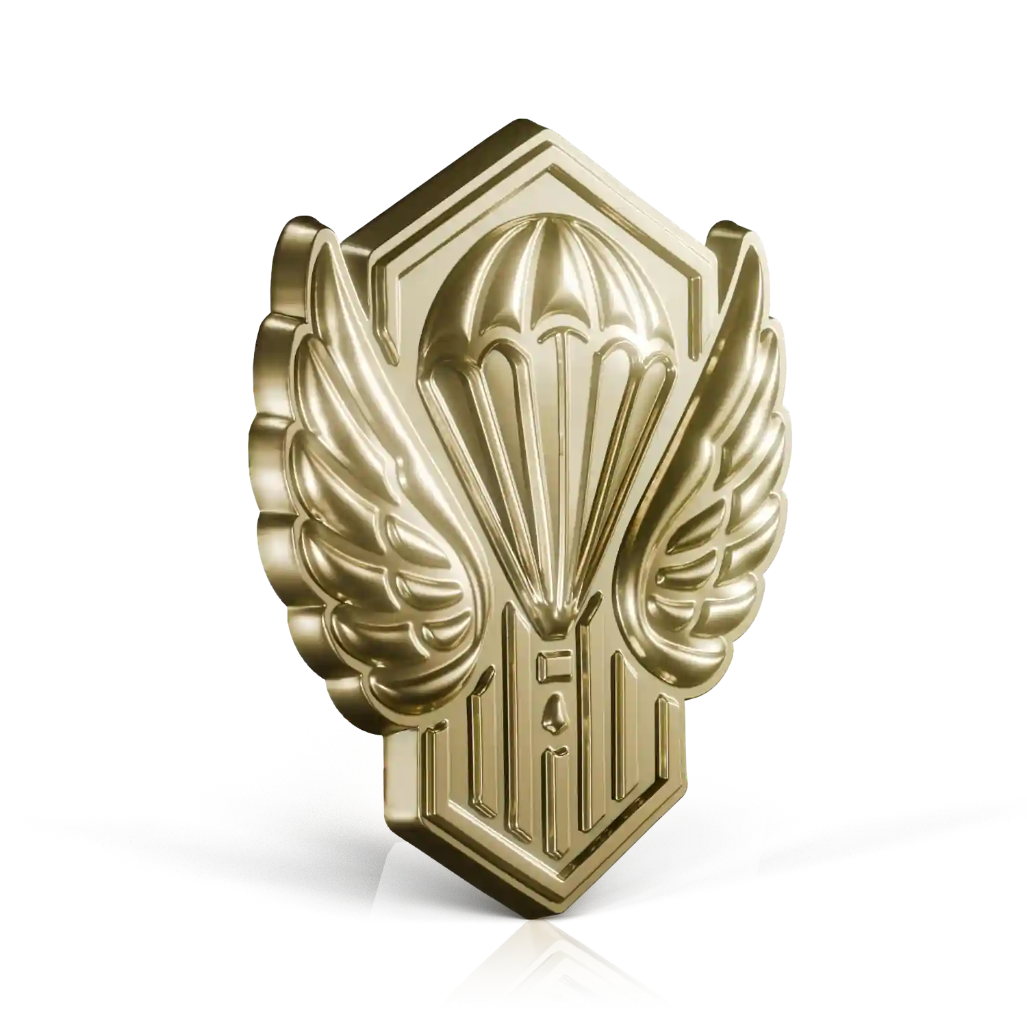 insigne militaire dorée parachutiste