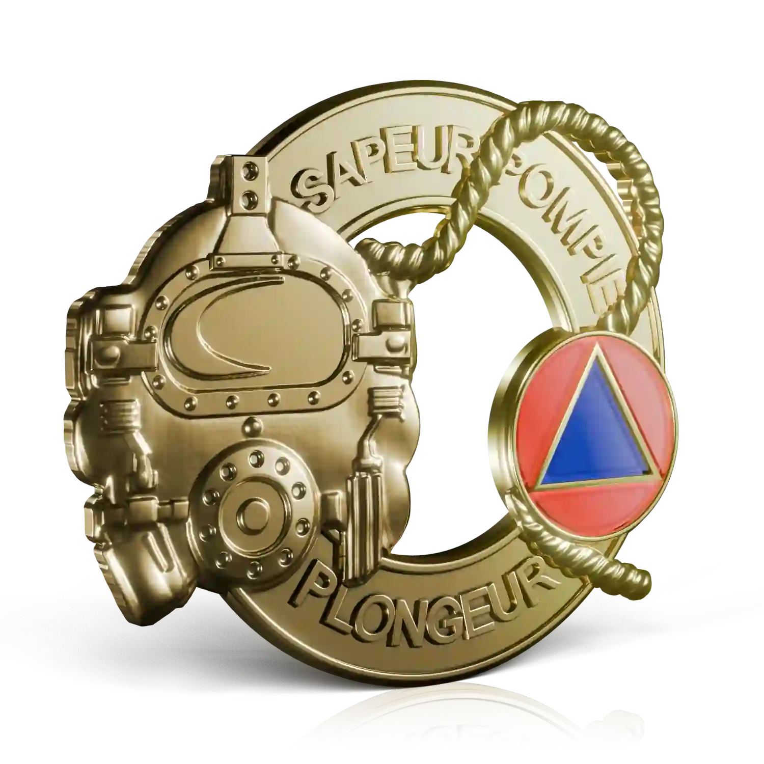 insigne militaire dorée schaphandriers autonomes