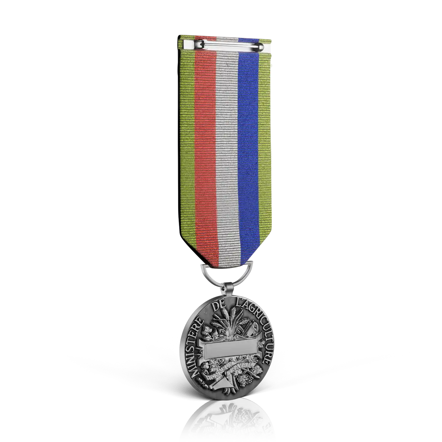 médaille travail agricole argent verso