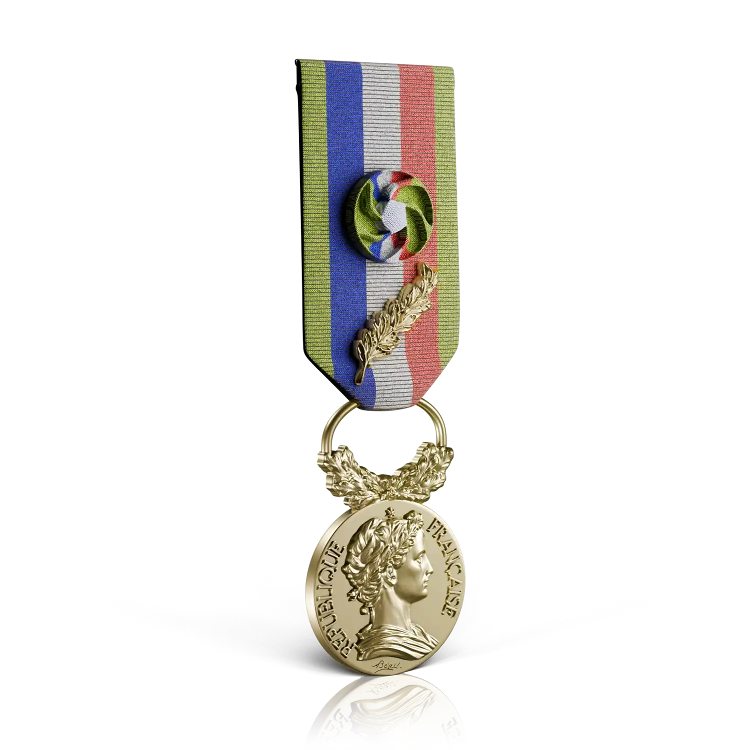 médaille travail agricole or recto