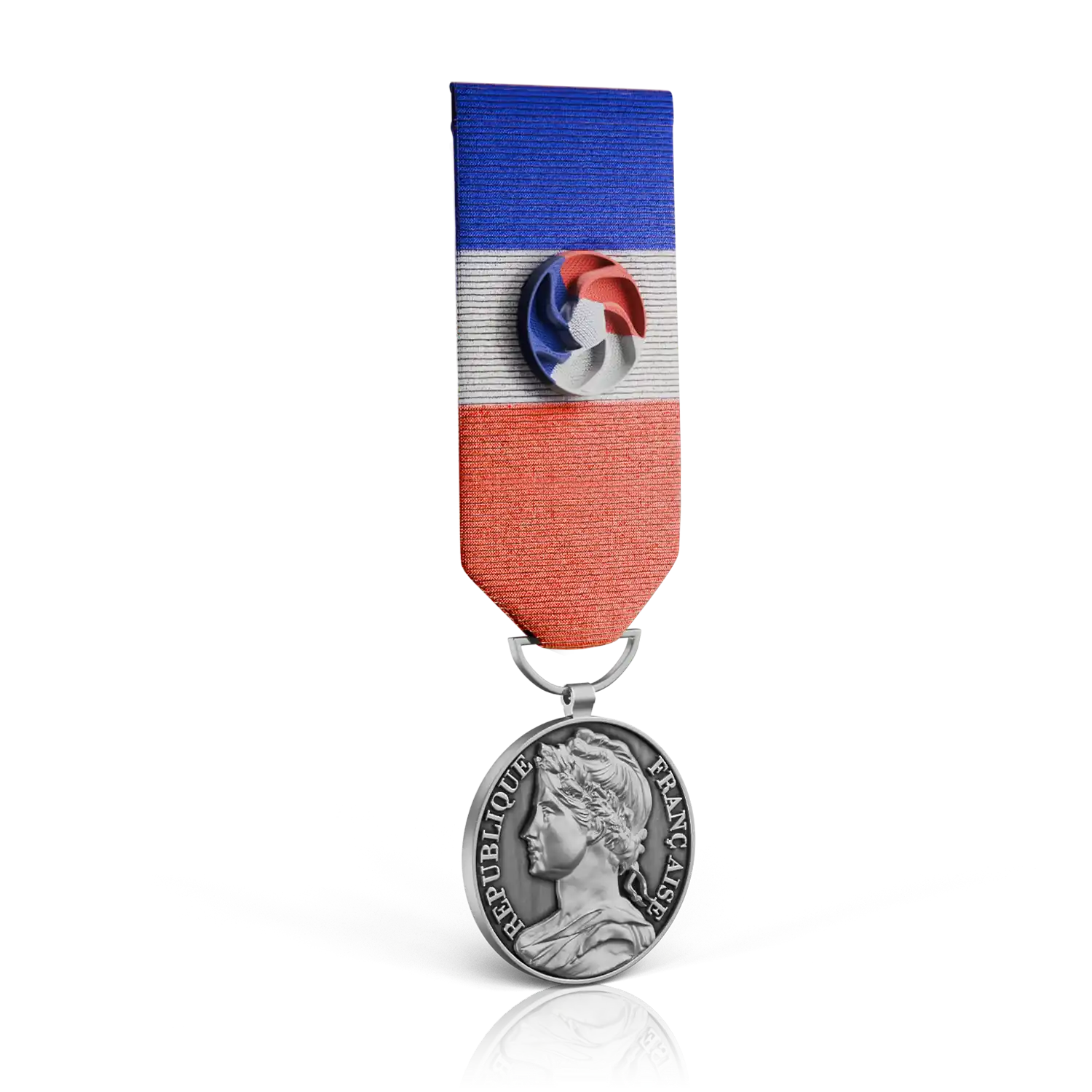 médaille travail argent recto