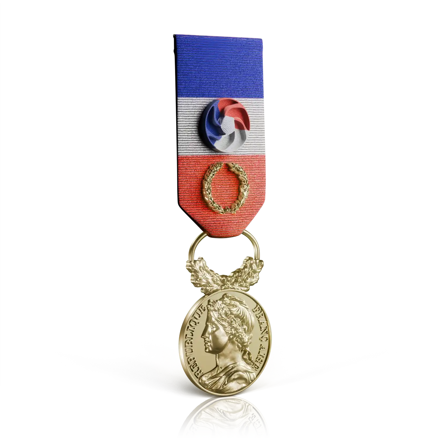 médaille travail grand or recto