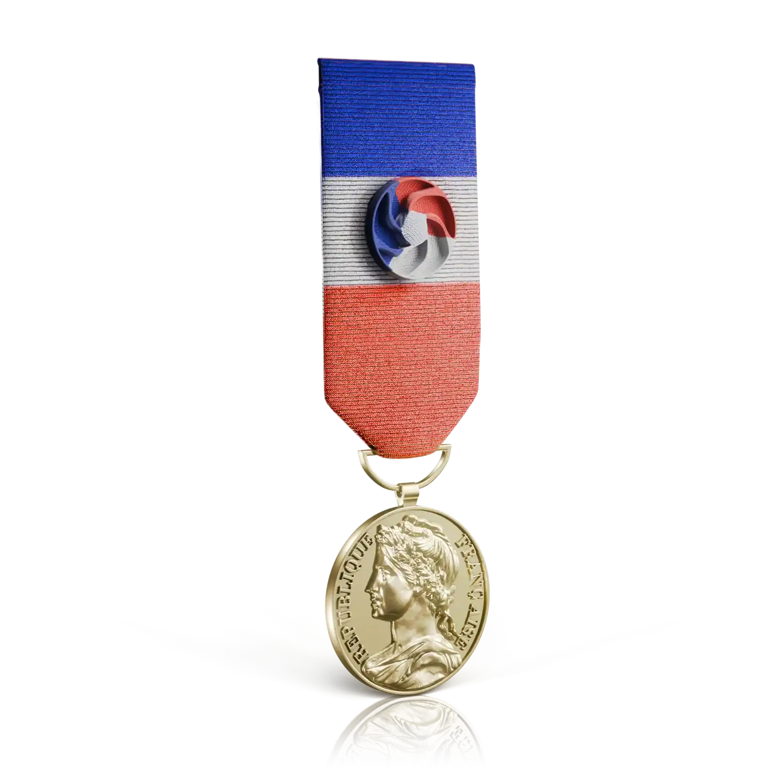 médaille travail vermeil recto