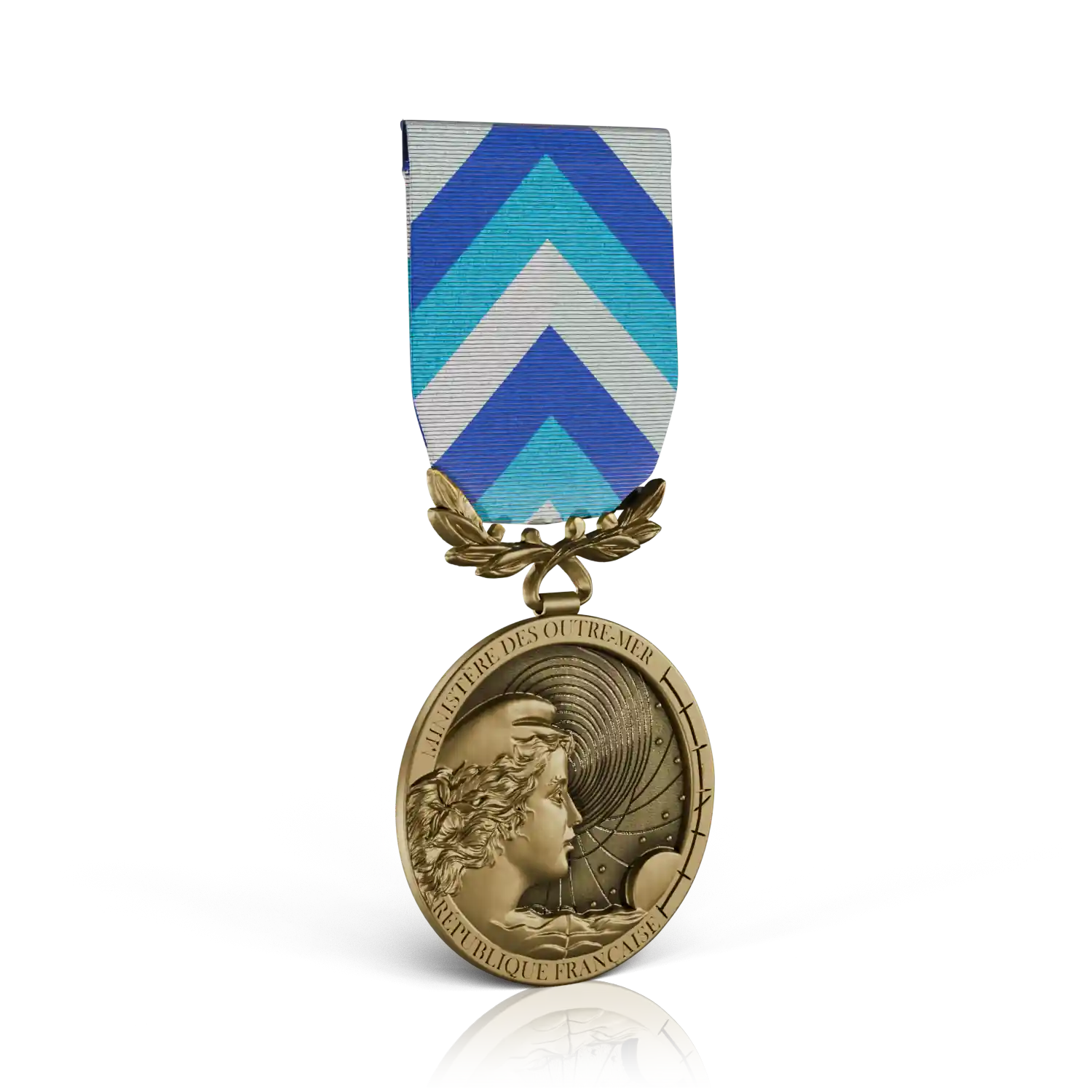 médaille engagement ultramarin bronze recto