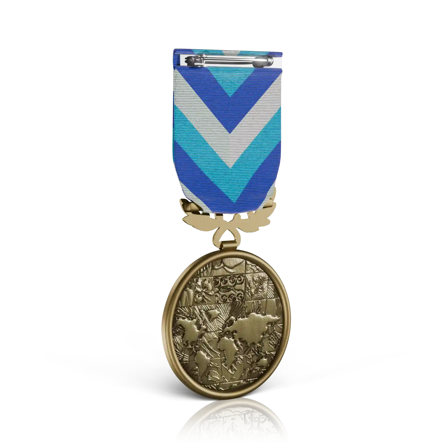 médaille engagement ultramarin bronze verso