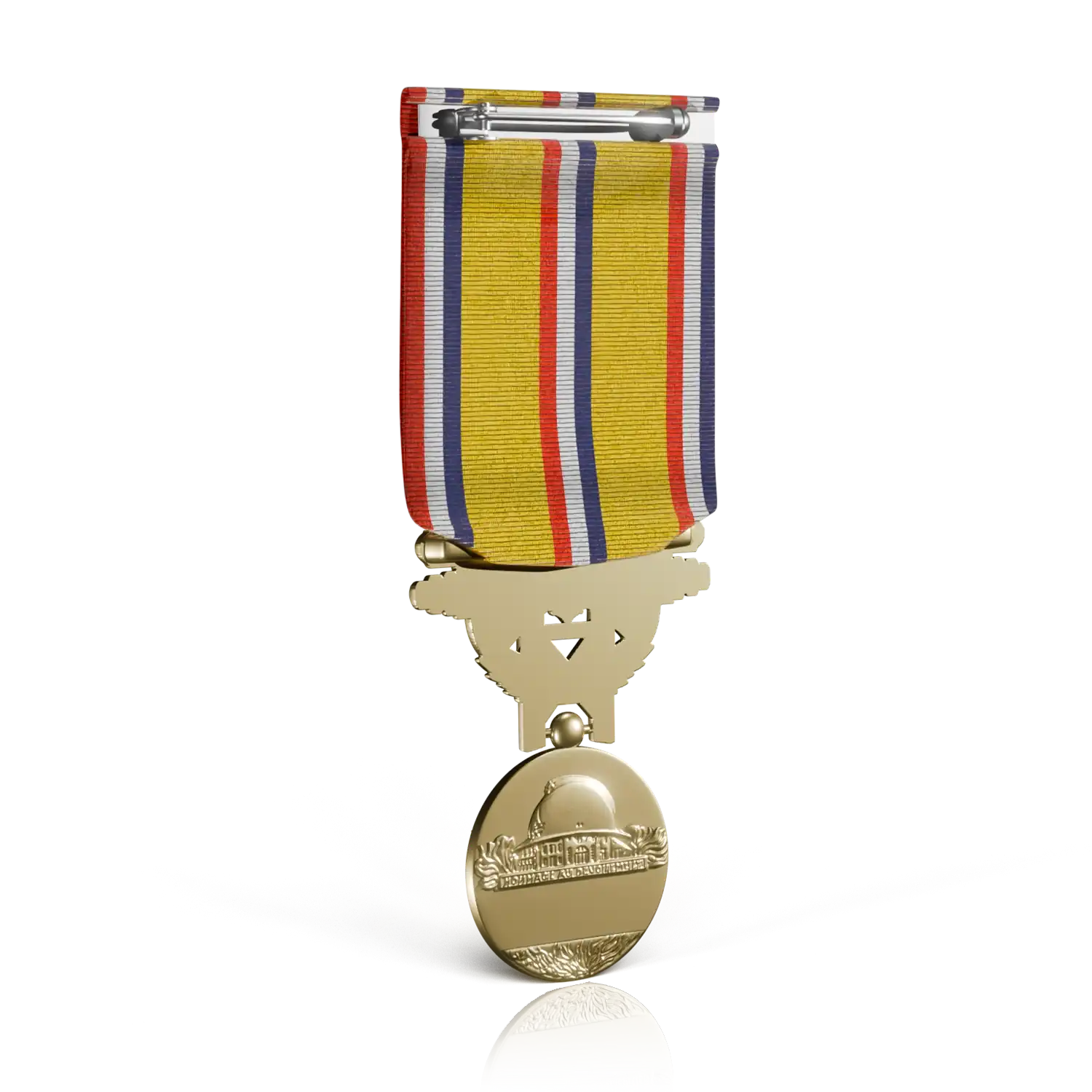 médaille sapeur pompier honneur grand or verso