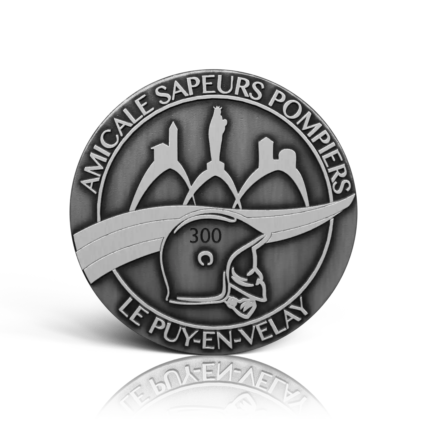 médaille métal sdis de la haute loire recto