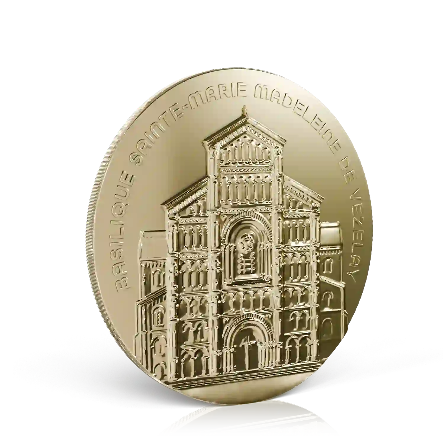pièce dorée recto basilique de Yonne