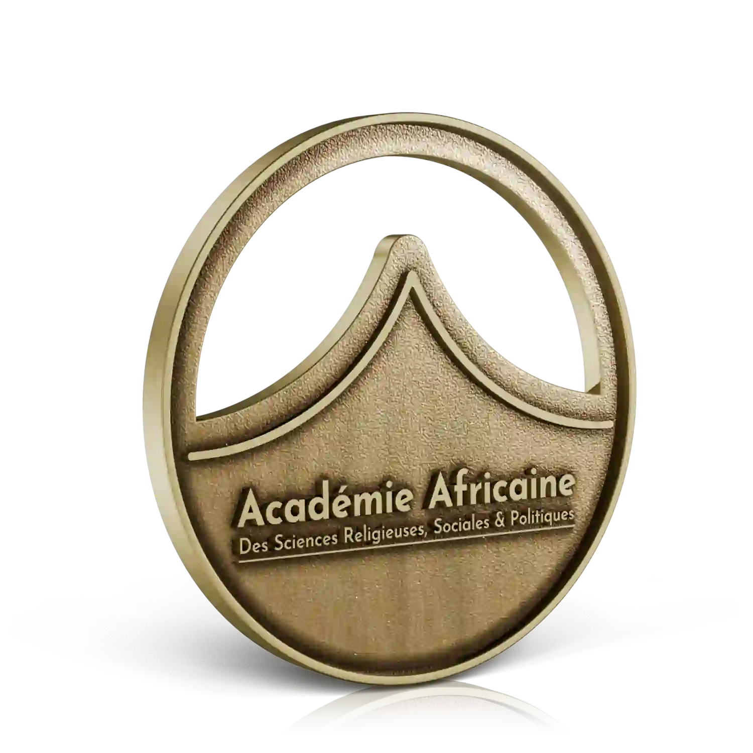 pin's doré académie africaine des sciences religieuses