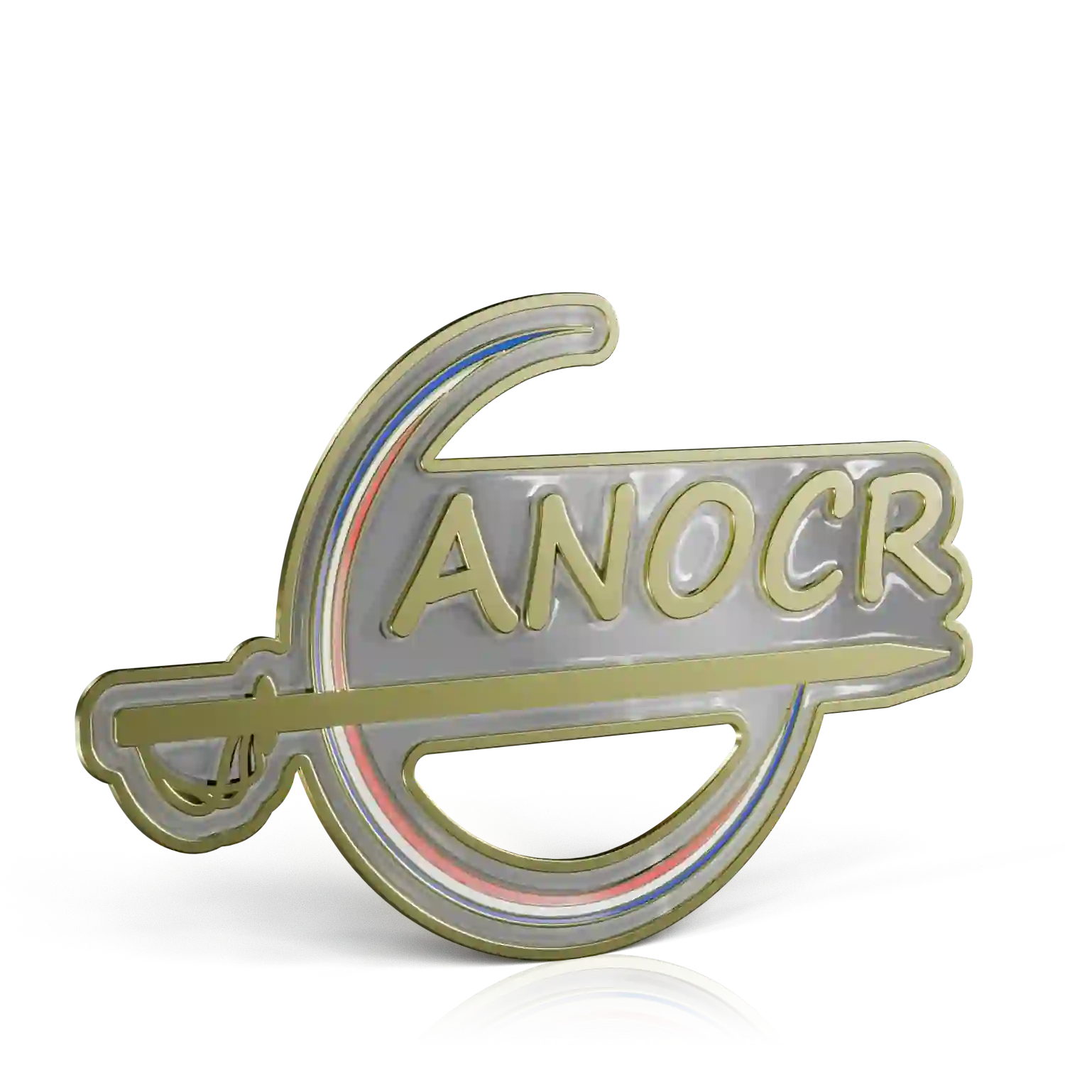 pin's doré et émaillé anocr