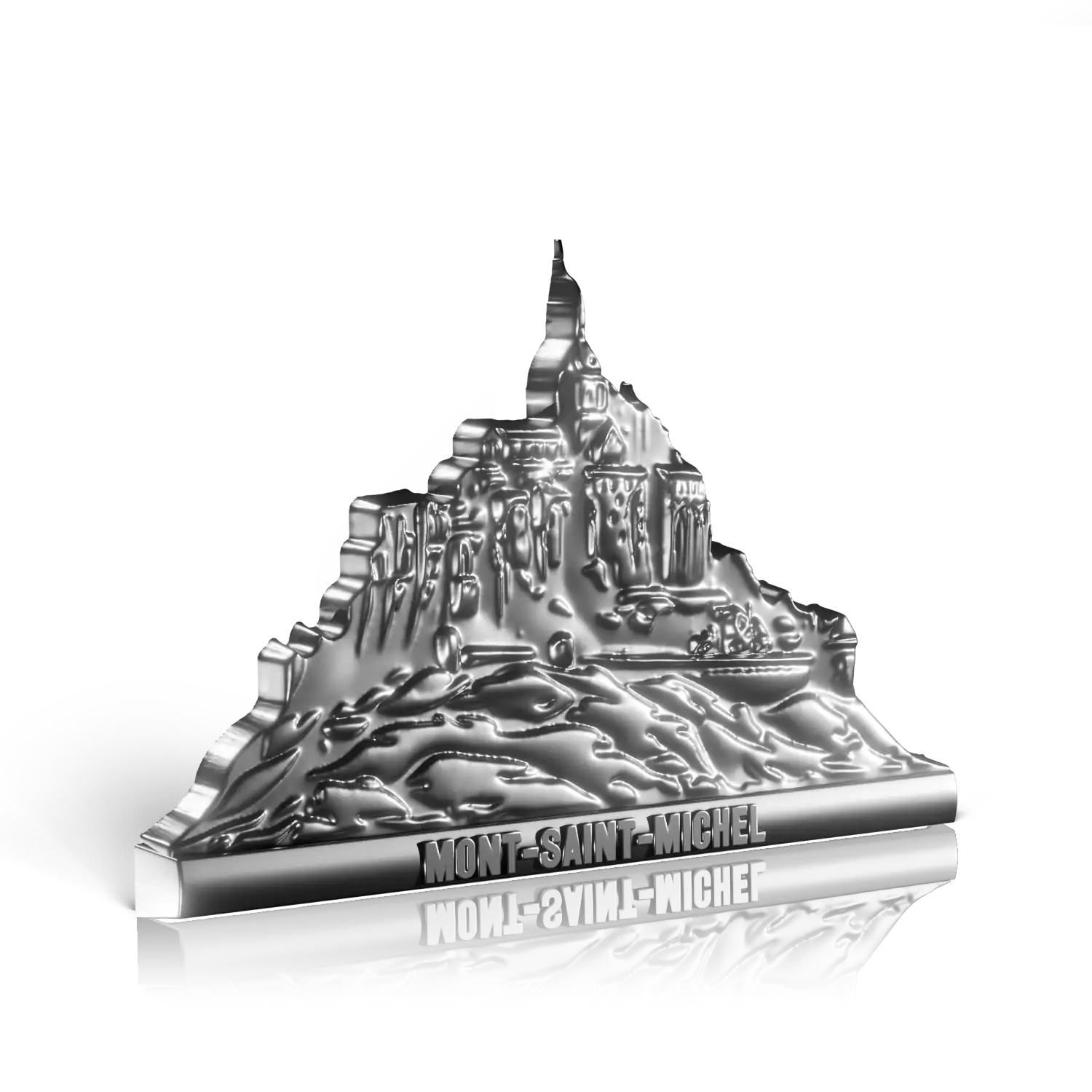 pin's argenté Mont Saint Michel