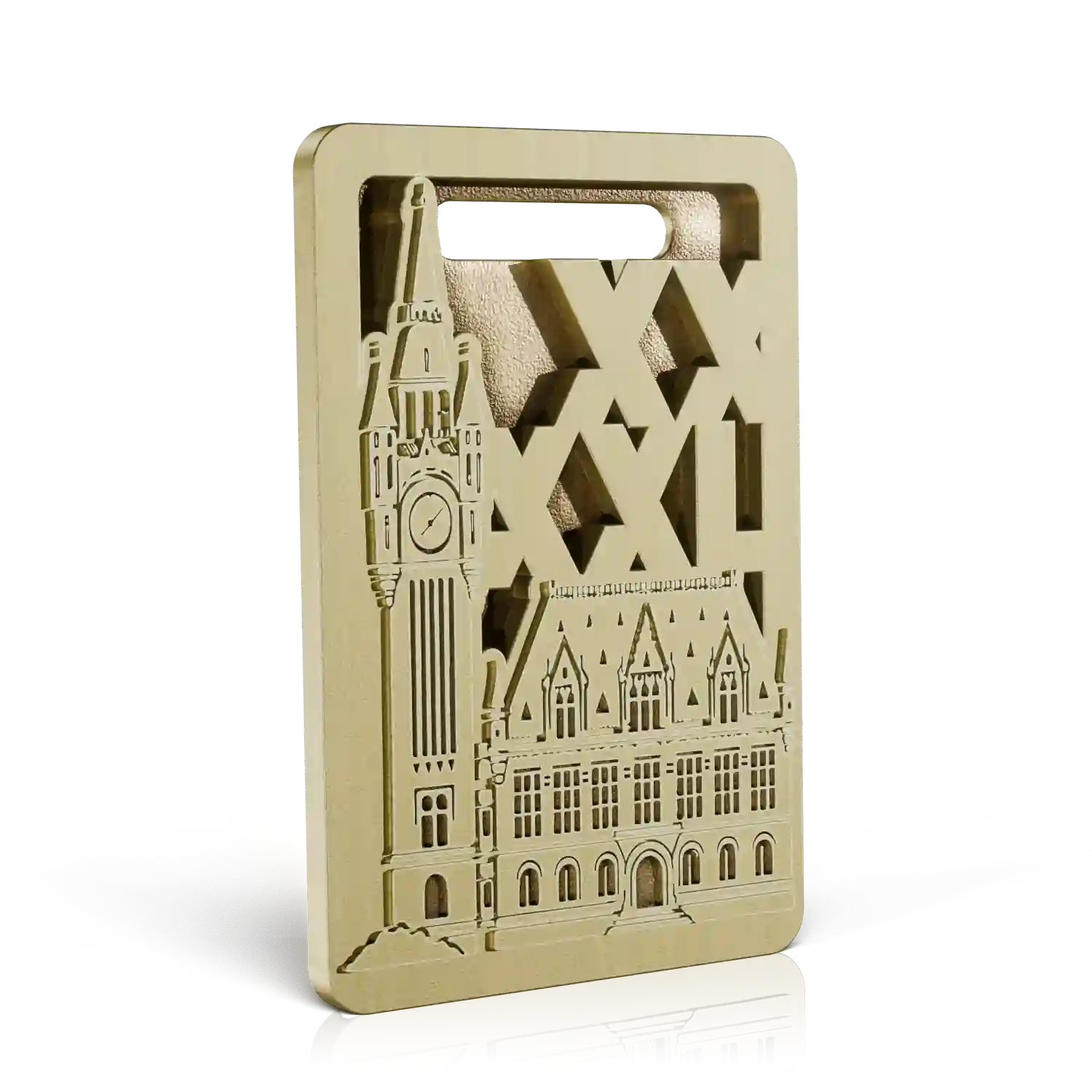 porte clé doré calais xxl